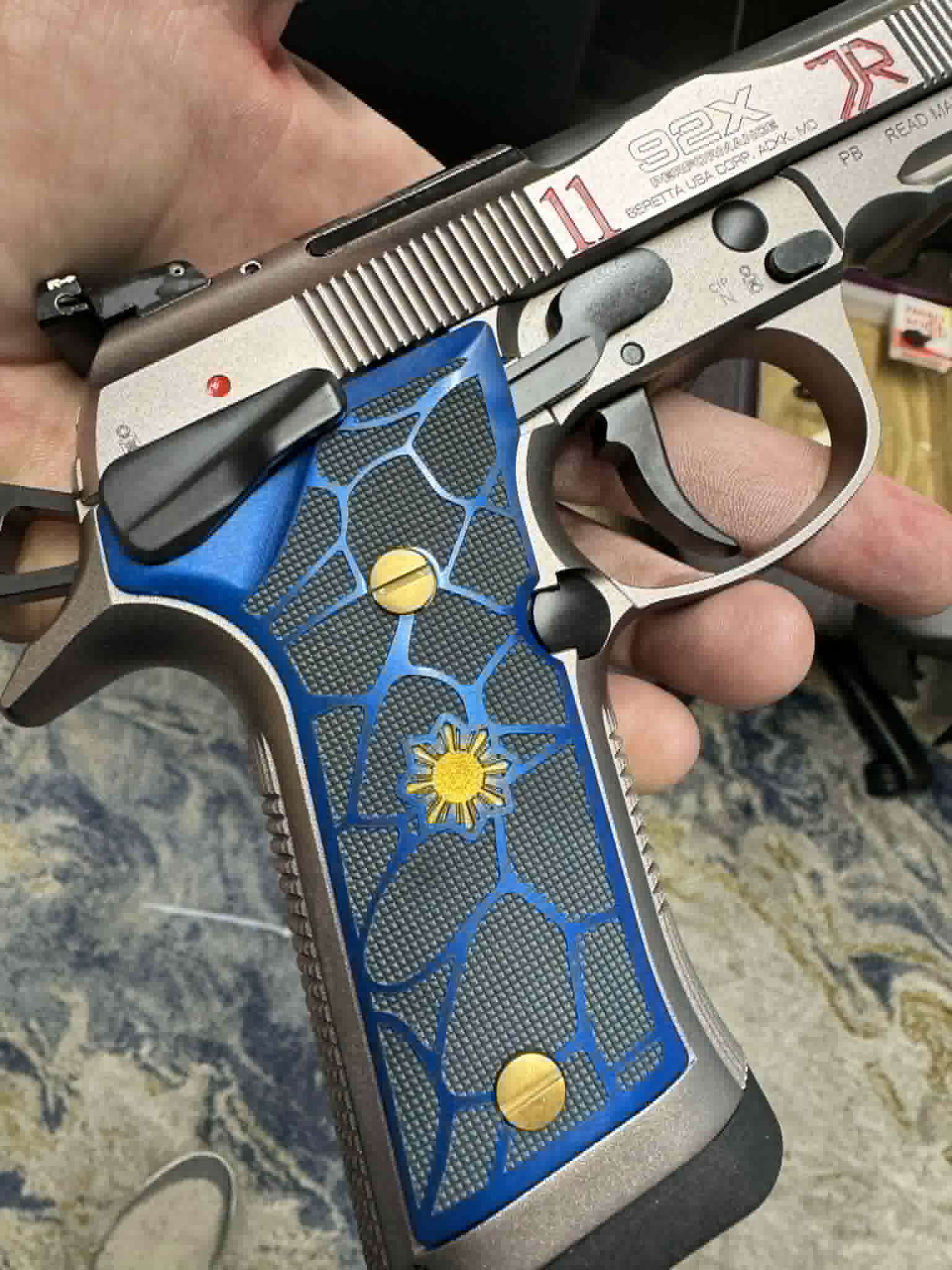Fiber laser metal engraving example